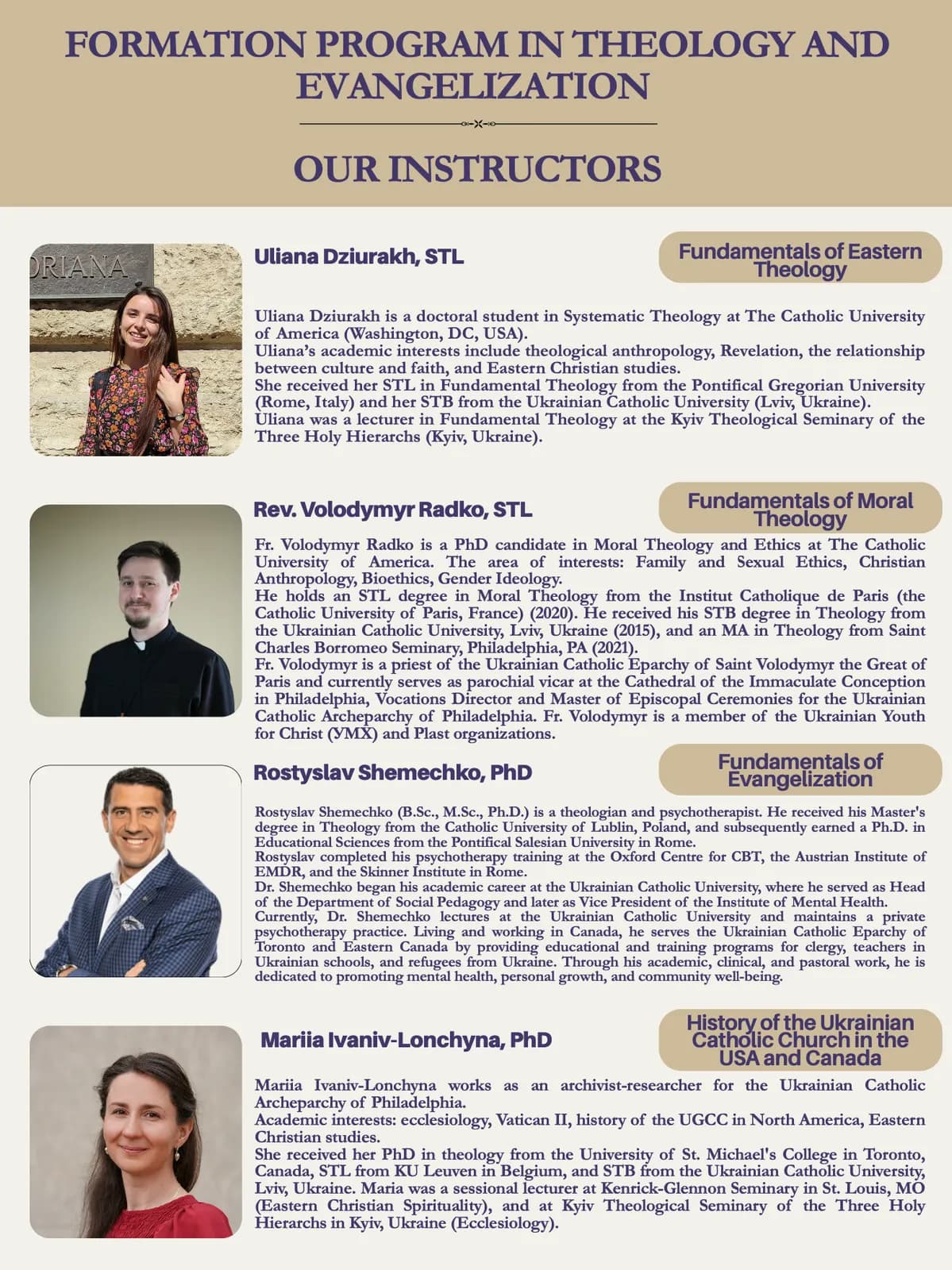 UKU course instructors