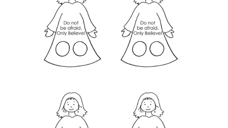 Yr 2 Jairus’ Daughter & Woman, Finger Puppets cover