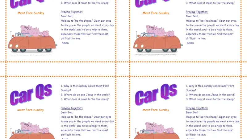 Meatfare Sunday – Car Qs cover