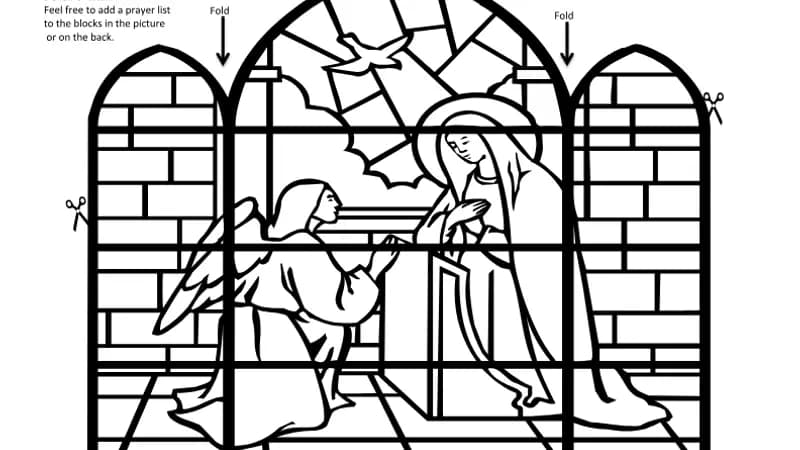 Annunciation color craft cover