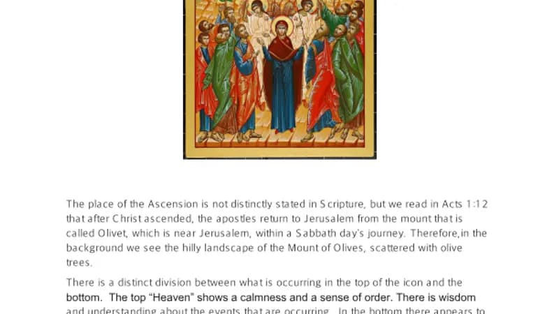 Ascension of Our Lord – Icon Explanation cover