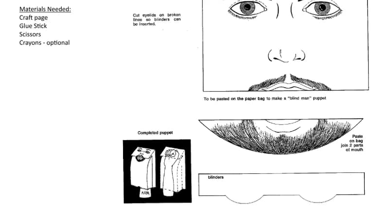 Blind Man – Puppet Craft cover
