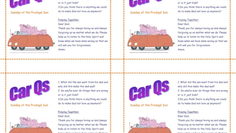 Sunday of the Prodigal Son – Car Qs cover